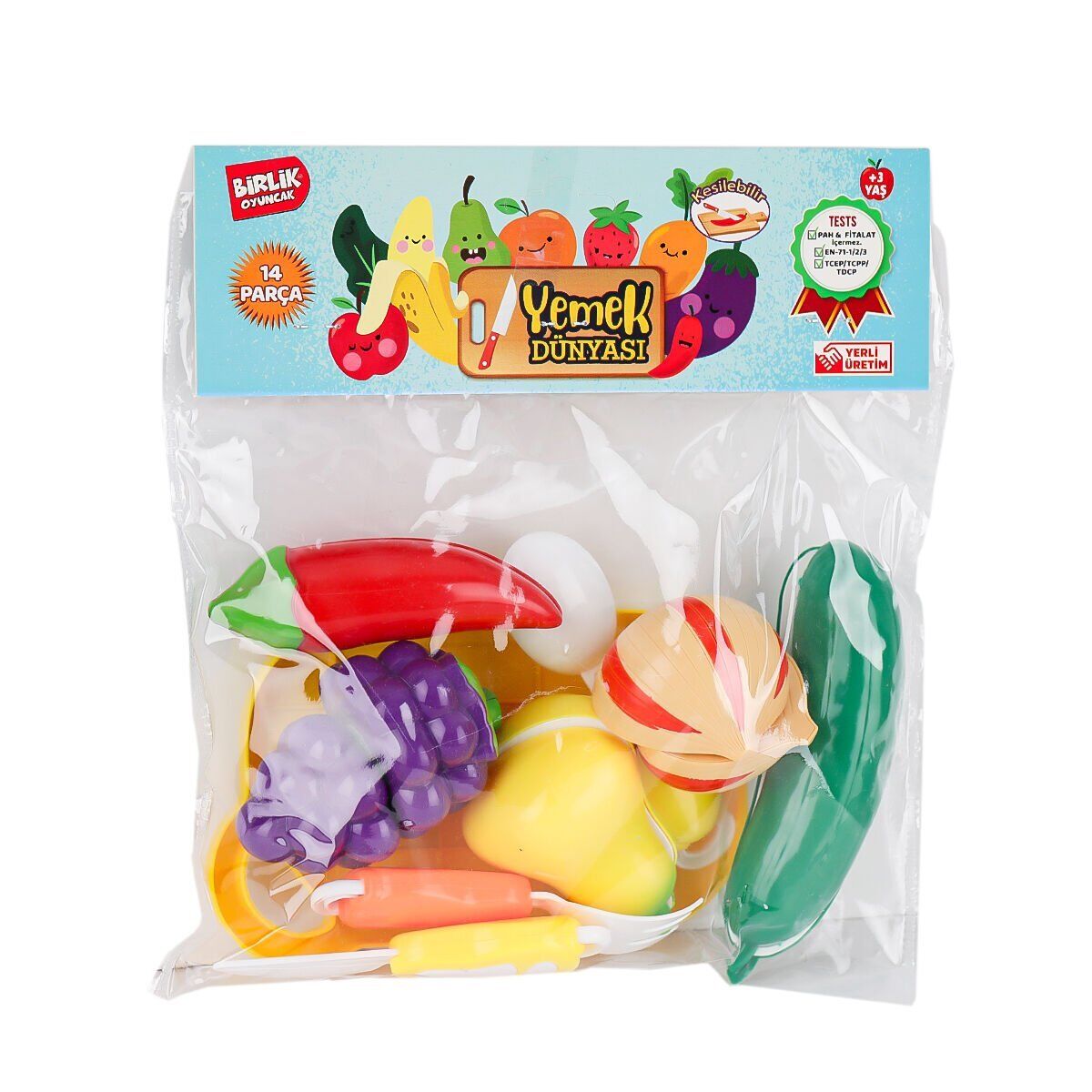 URT007-PVC-2A B Kesilebilen Meyve Sebze 14 Parça