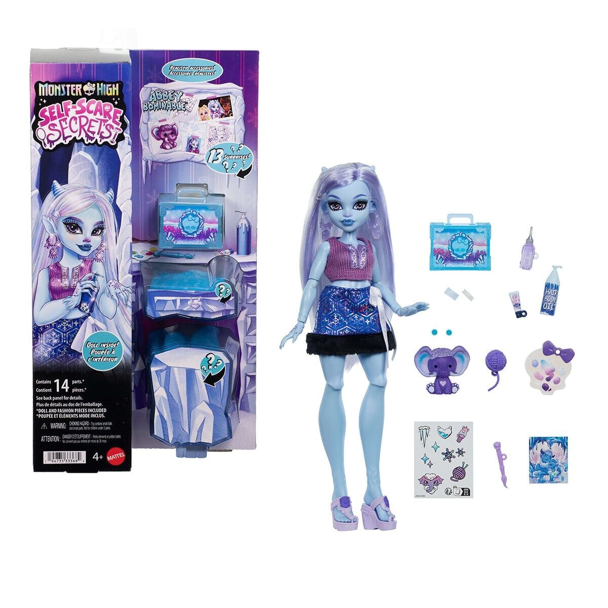 JHK44 Monster High - Abbey Bominable Self-Scare Secrets Wave