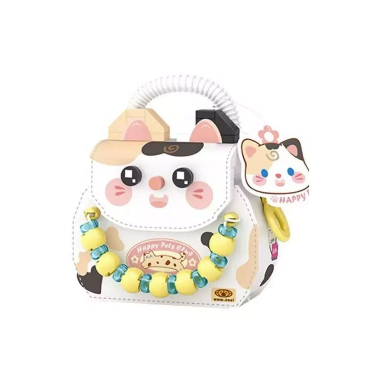 LZ-8843 LOZ KEDİ FİGÜRLÜ MEYVE ÇANTASI 360 PARÇA BLOCK OYUNCAK