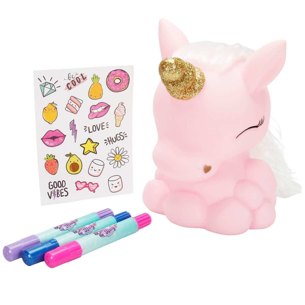 64125 SUN-HTI-SBR-HOBİ SET UNICORN BOYAMA+STICKER IŞIKLI