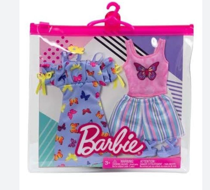 GWF04 Barbie'nin Kıyafet Koleksiyonu 2'li Paketler / +3 yaş