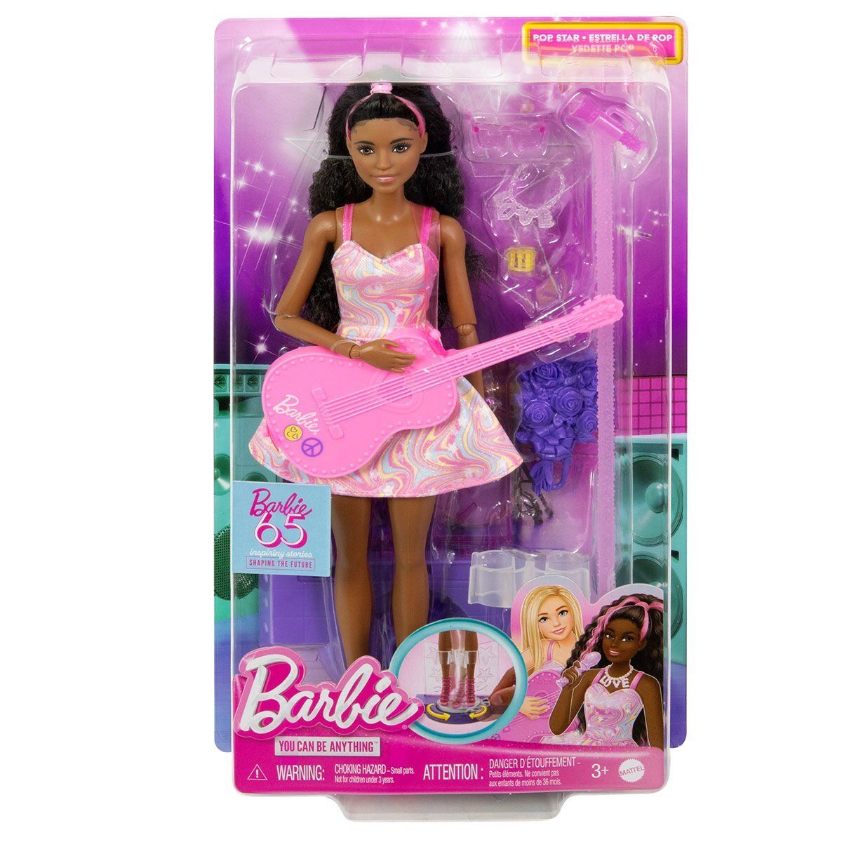 HRG43 Barbie 65. Yıl Deluxe Kariyer Bebekleri - Pop Yıldızı