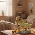 LZ-1382 LOZ KÜÇÜK AYI KAFE ÇİÇEKÇİ PONDA ÇAY EVİ 1077 PARÇA BLOCK OYUNCAK