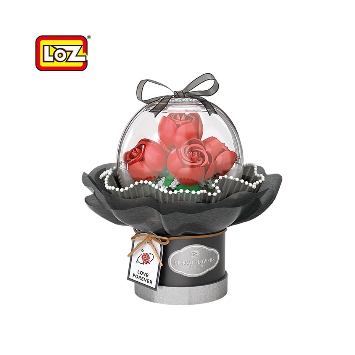 LZ-1300 LOZ LEDLİ KIRMIZI GÜL BUKETİ 305 PARÇA BLOCK OYUNCAK