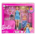 HPL78 Barbie'nin Kıyafet ve Aksesuar Askısı Oyun Seti