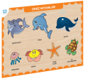 CAAHS-3212 CA GAMES AHŞAP DENİZ HAYVANLARI BUL-TAK