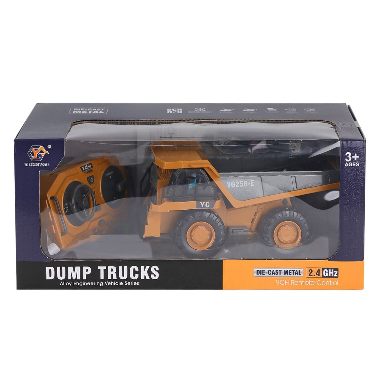 689-368 Kumandalı Damperli Kamyon İş Makinesi -Gepettoys