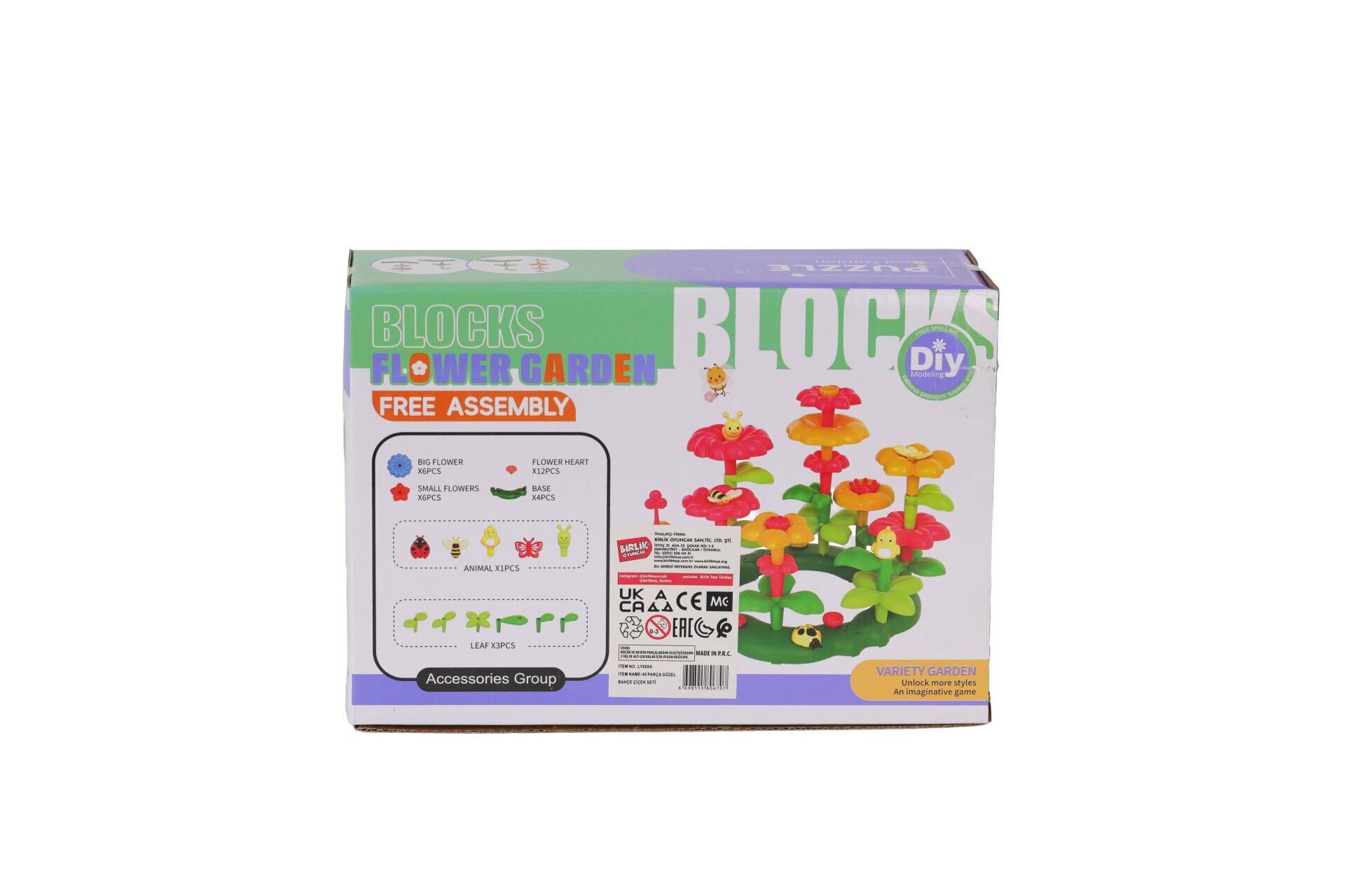LY008A 45 Pcs Güzel Bahçe Çiçek Seti