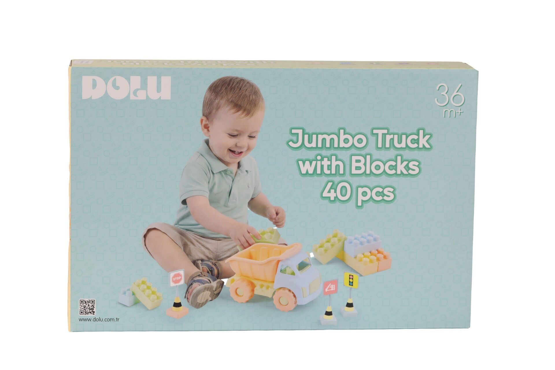 5219 Oyuncak Jumbo Kamyon Ve Bloklar 40 Parça