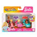 JDG45 Hot Wheels Racerverse Barbie 3 lü Araba Seti