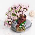 LZ1661 LOZ Eternal Flowers Serisi - Pembe Sakura Kiraz Ağacı 426 Parça Yapım Seti