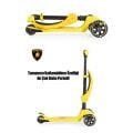 L5-2IN1-Y LAMBORGHINI LİSANSLI KATLANIR OTURAKLI IŞIKLI SCOOTER SARI