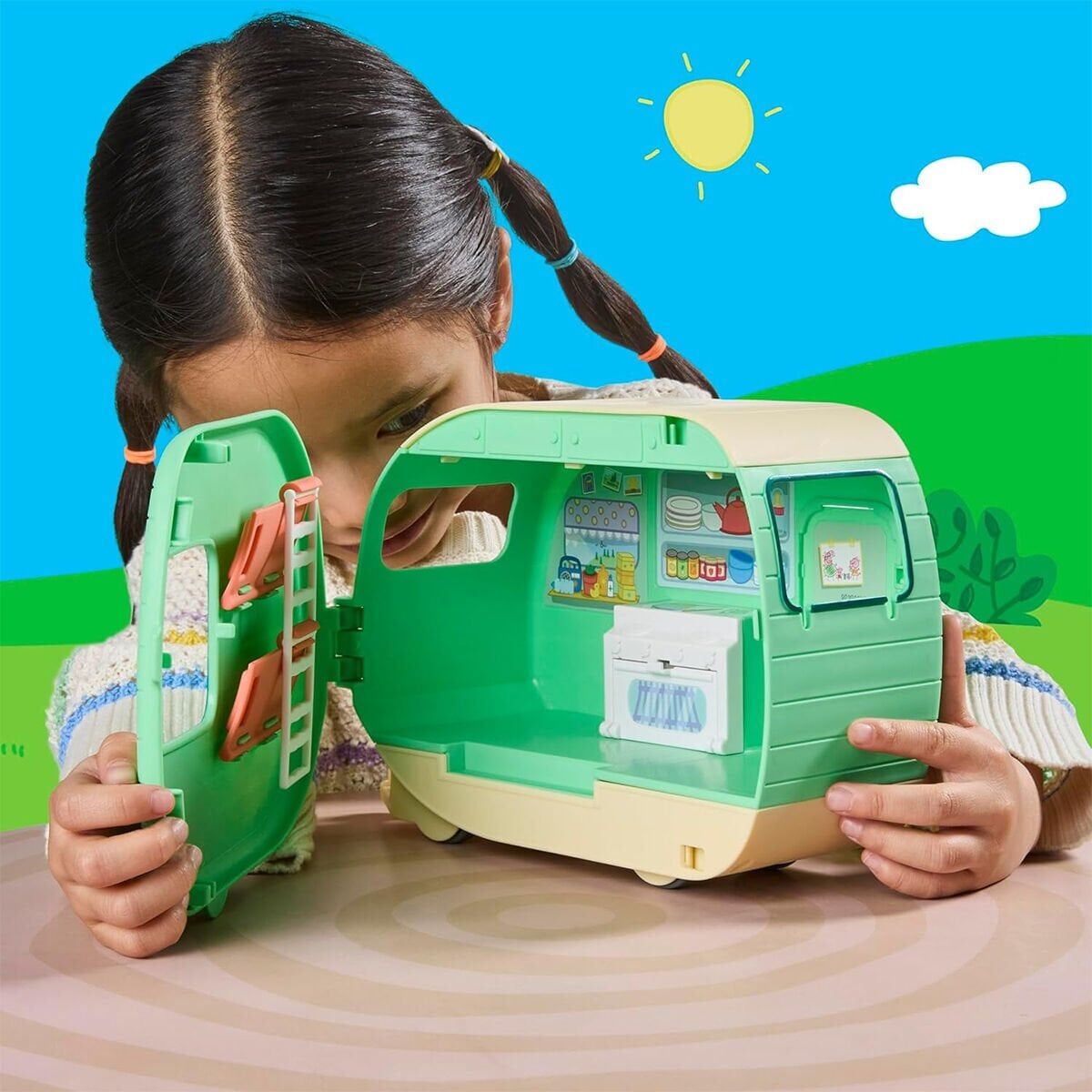 G2201 Peppa Pig Karavan Oyun Seti - ''Peppa Pig Three Little Piggies Caravan''