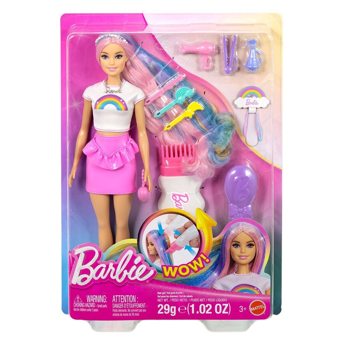 JJP06 Barbie Gökkuşağı Saçlar Bebek