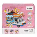 P885301 PANLOS Brick - One Meow Serisi -  Guazi'nin Dondurma Arabası 723 Parça Yapım Seti