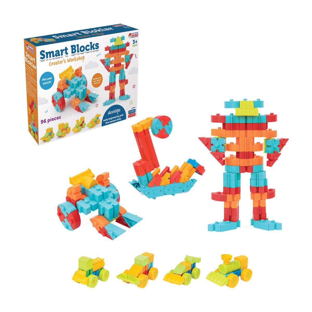 04034 Smart Blok Seti 96 Parça -Dede