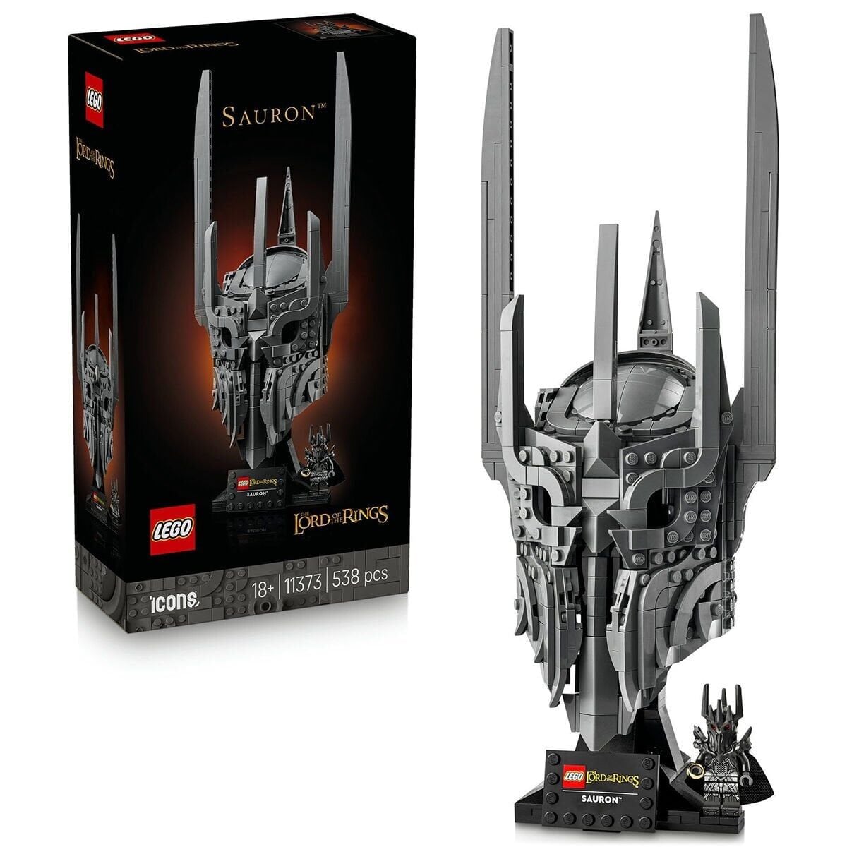 11373 Lego icons Lord Of The Rigs Sauron Büstü 538 parça +18 yaş