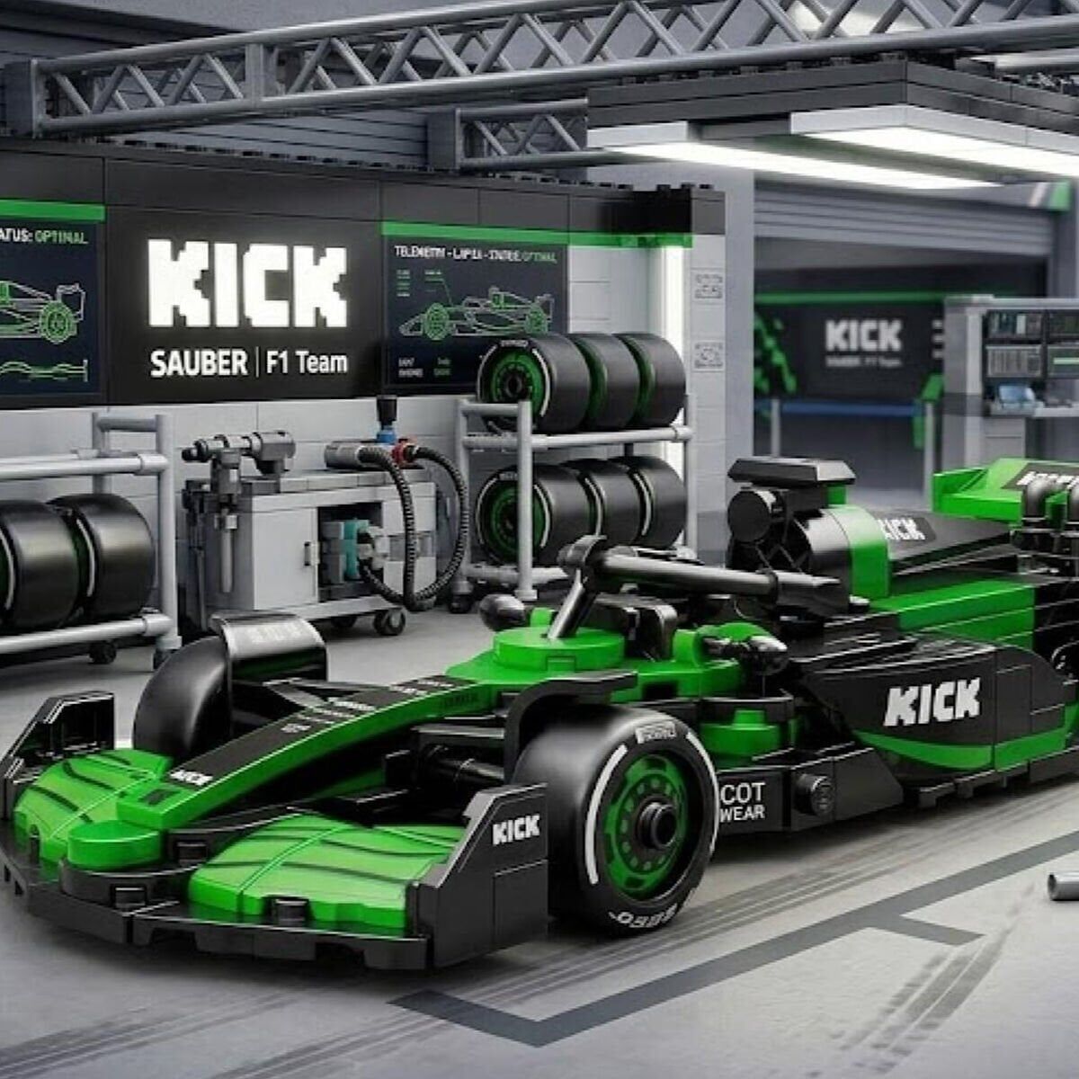 C55082W Kıck Sauber F1 Team C45-2025 348 Parça Oyuncak