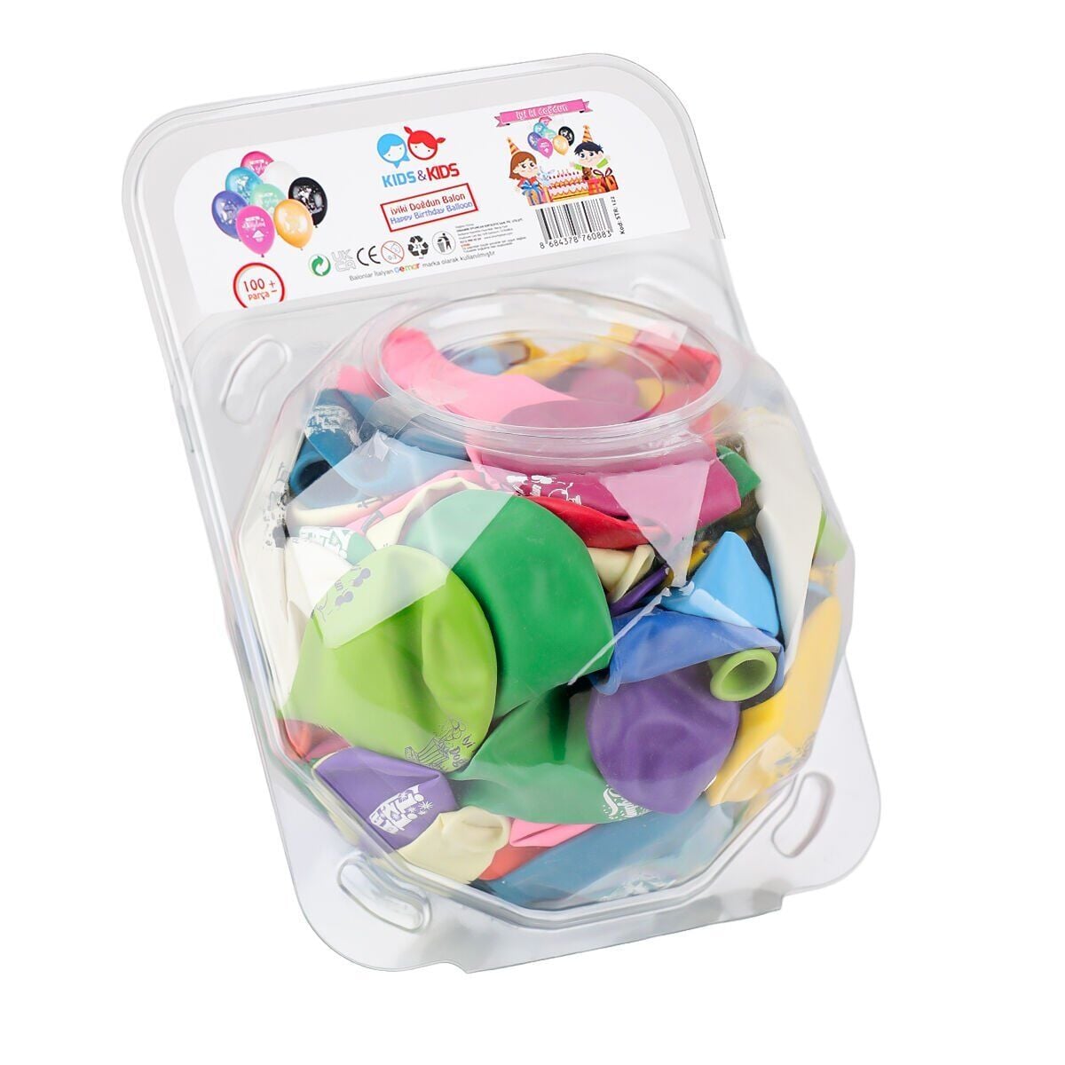 STR-122 KİDS KİDS İYİKİ DOĞDUN BALON 100LÜ KOLİ