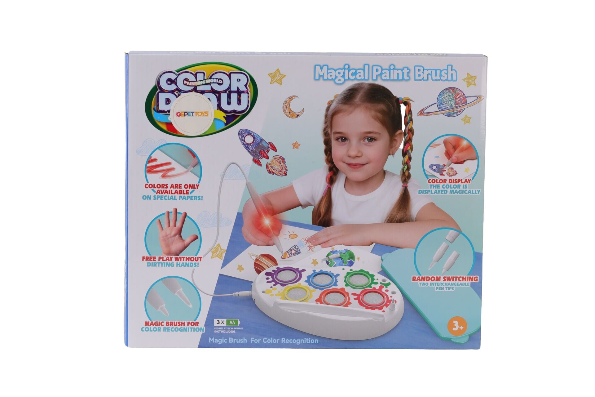 WF-6003A Sihirli Boyama Lekesiz Işıklı Boyama Fırçası