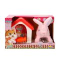 1004250 SUN-RST-PFF-PELUŞ SEVİMLİ TAVŞAN HAREKETLİ SESLİ KULUBELİ