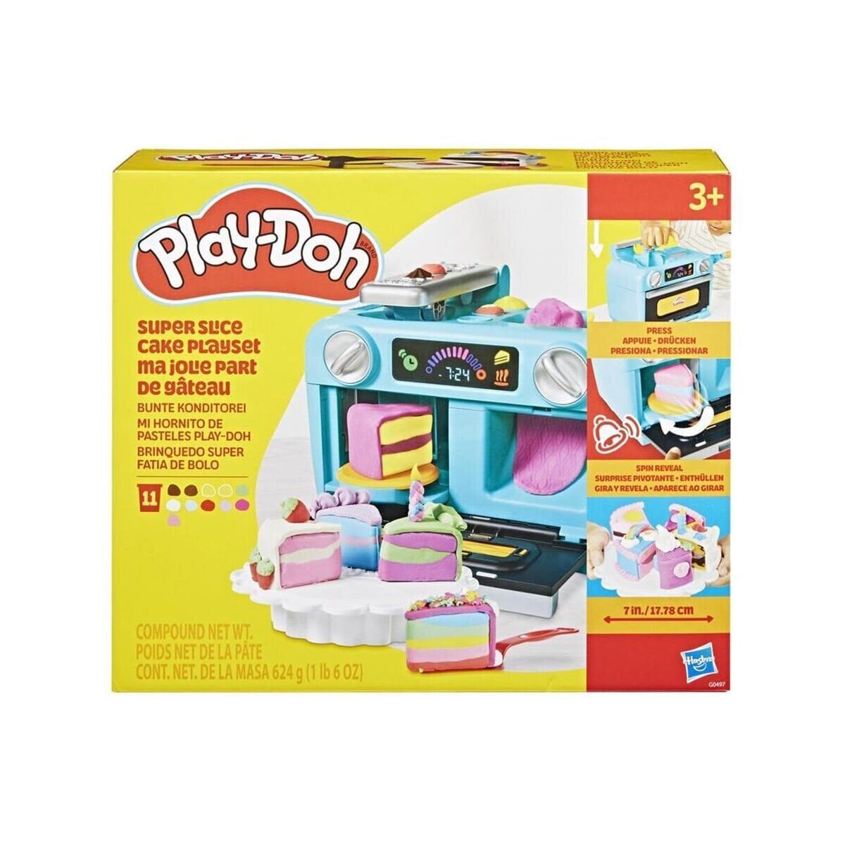 G0497 Play-Doh Süper Dilimli Kek Oyun Seti +3 yaş