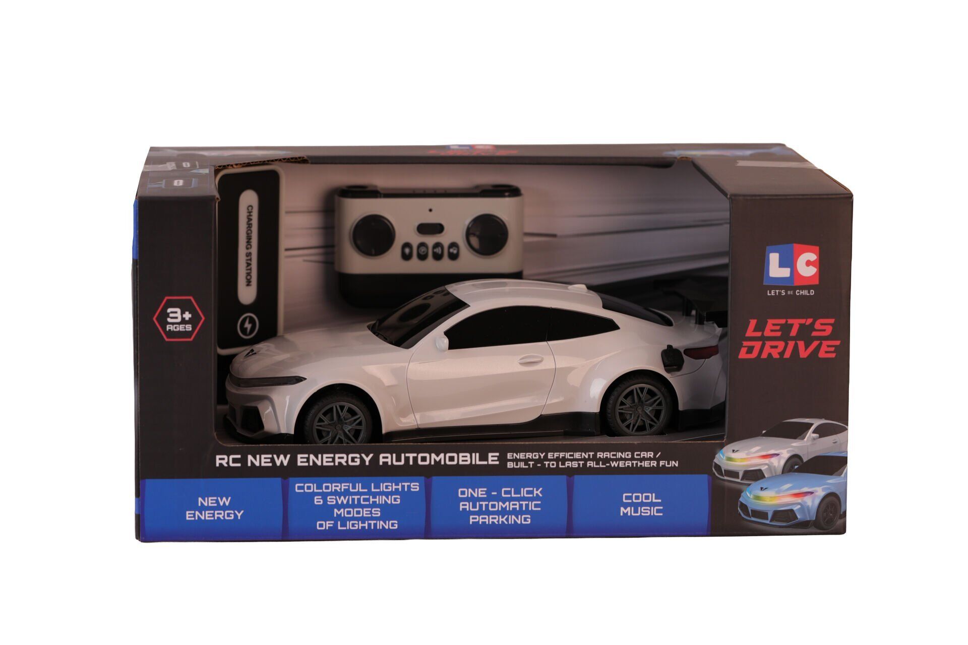 LC-31212 LETS RİDE UK 1 16 RENKLİ IŞIKLI ARABA ŞARJ İSTASYONLU