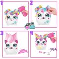 45541 SUN-CNL-HOBİ SET AIRBRUSH PLUSH HAIR IFFIC SQUISHY BO 2A