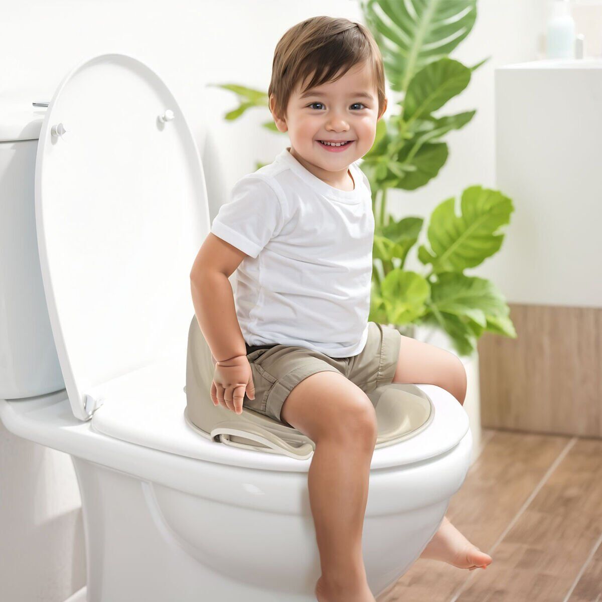 7185 TUVALET ALIŞTIRMA ADAPTORU-RELAX BEJ