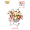 LZ4124 LOZ PEMBE ARABALI ÇİÇEKLER 584 PARÇA BLOCK