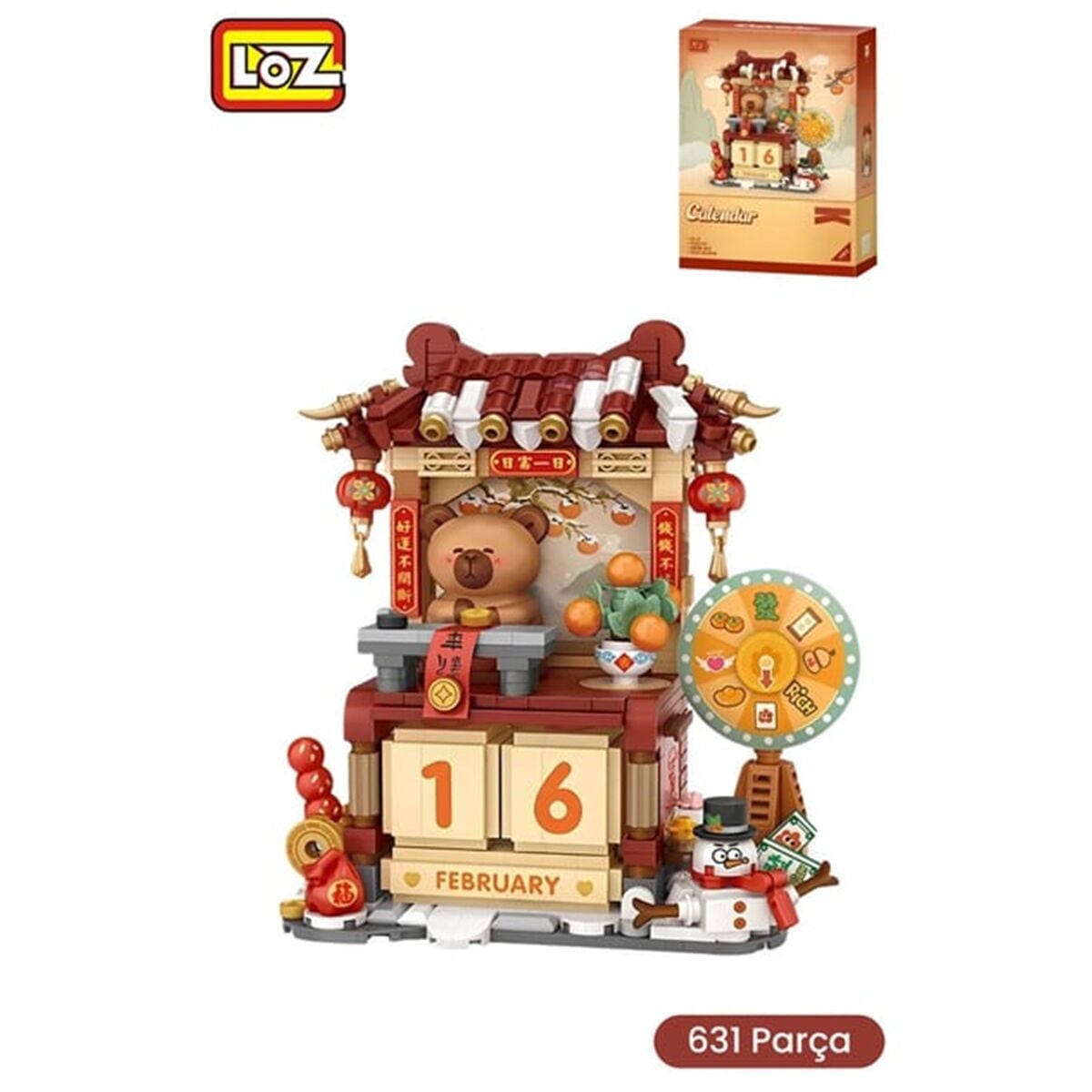 LZ4813 LOZ YENİ YIL TAKVİMİ 631 PARÇA BLOCK