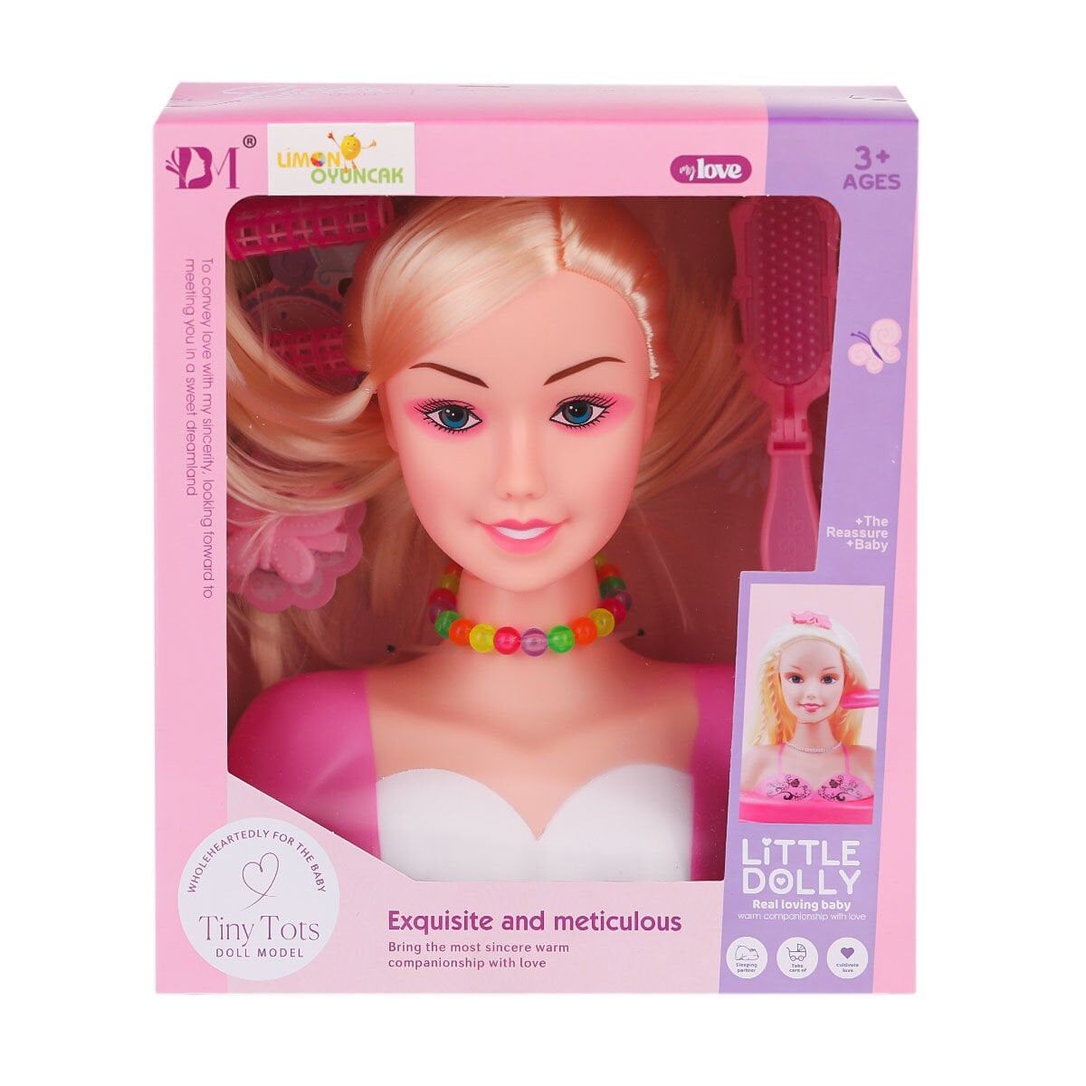 BM3319-1B Little Dolly Model Bebek Yüzü - Limon Oyuncak