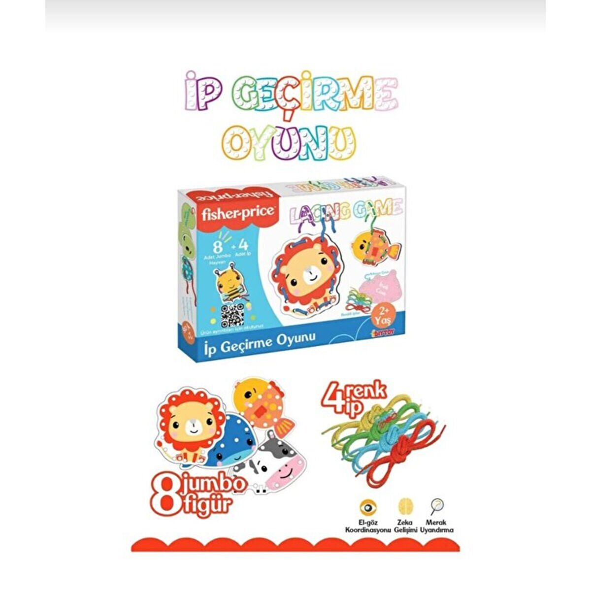 FP2748 Fısher Prıce İp Geçirme Oyunuc Lacıng Game