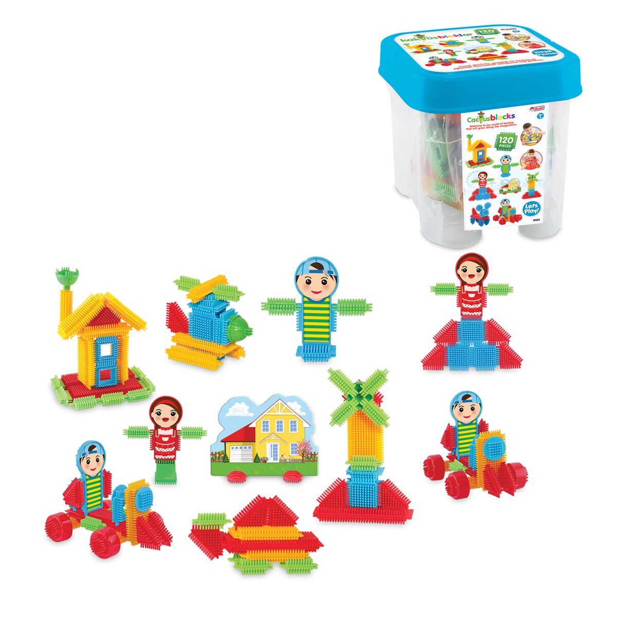 03324 Kaktüs Bloklar Koca 120PCS