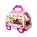 JND-6800 Taşıma Araba Çantalı Hareketli Pilli Tavşan Set -Vardem Oyuncak