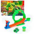 JMK91 Hot Wheels Monster Trucks Mutant Kaosu Çemberde Yarış Oyun Seti