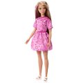 JJN62 Barbie Fashionistas - Damla Desenli Elbise