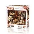 20090 PUZZLE 500 CATS İN THE LİBRARY