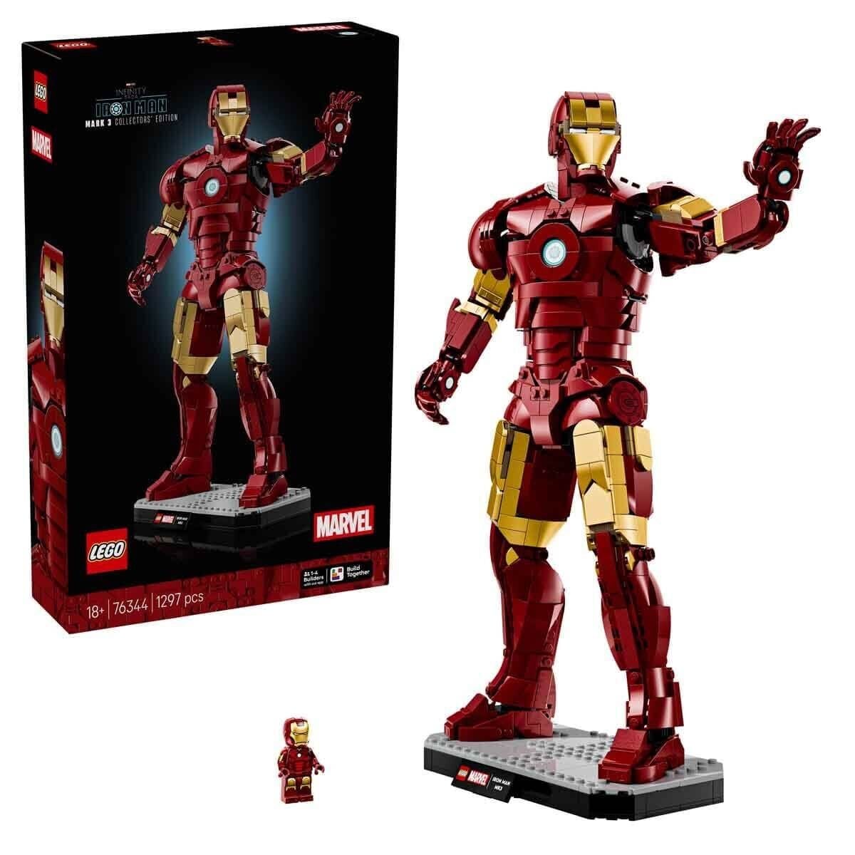 76344 Lego Marvel Iron Man Mark 3 Collectors Edition 1297 parça +18 yaş