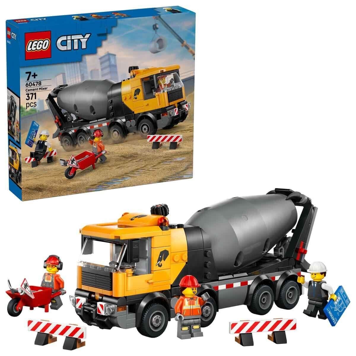 60478 Lego City Beton Mikseri 371 parça +7 yaş