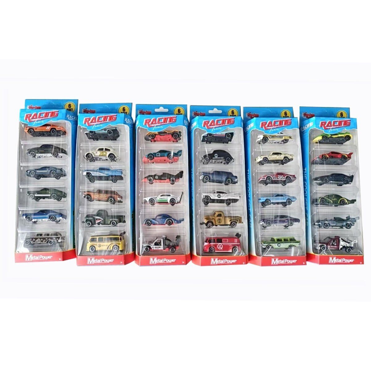 ZQ11316-Vardem Kartela 1:64 Metal 6 Parça Araba Seti