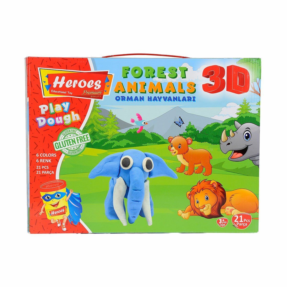 ERN-571 HEROES 3D ORMAN HAYVANLARI SETİ
