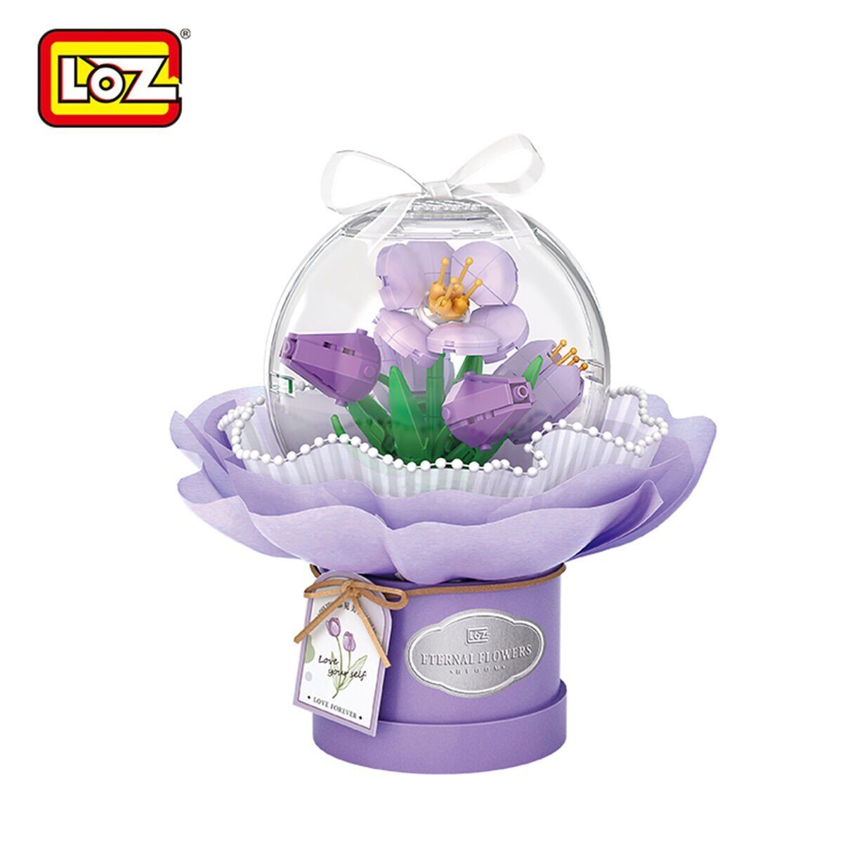 LZ1297 LOZ  LEDLİ ORKİDE BUKETİ  BLOCK OYUNCAK 272 PARÇA