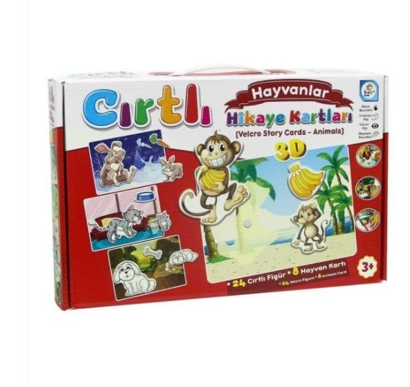Laço Cırtlı Hikaye Kartları Hayvanlar LC7205