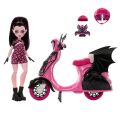 JDR61 Monster High Vamptastic Scooter Draculaura