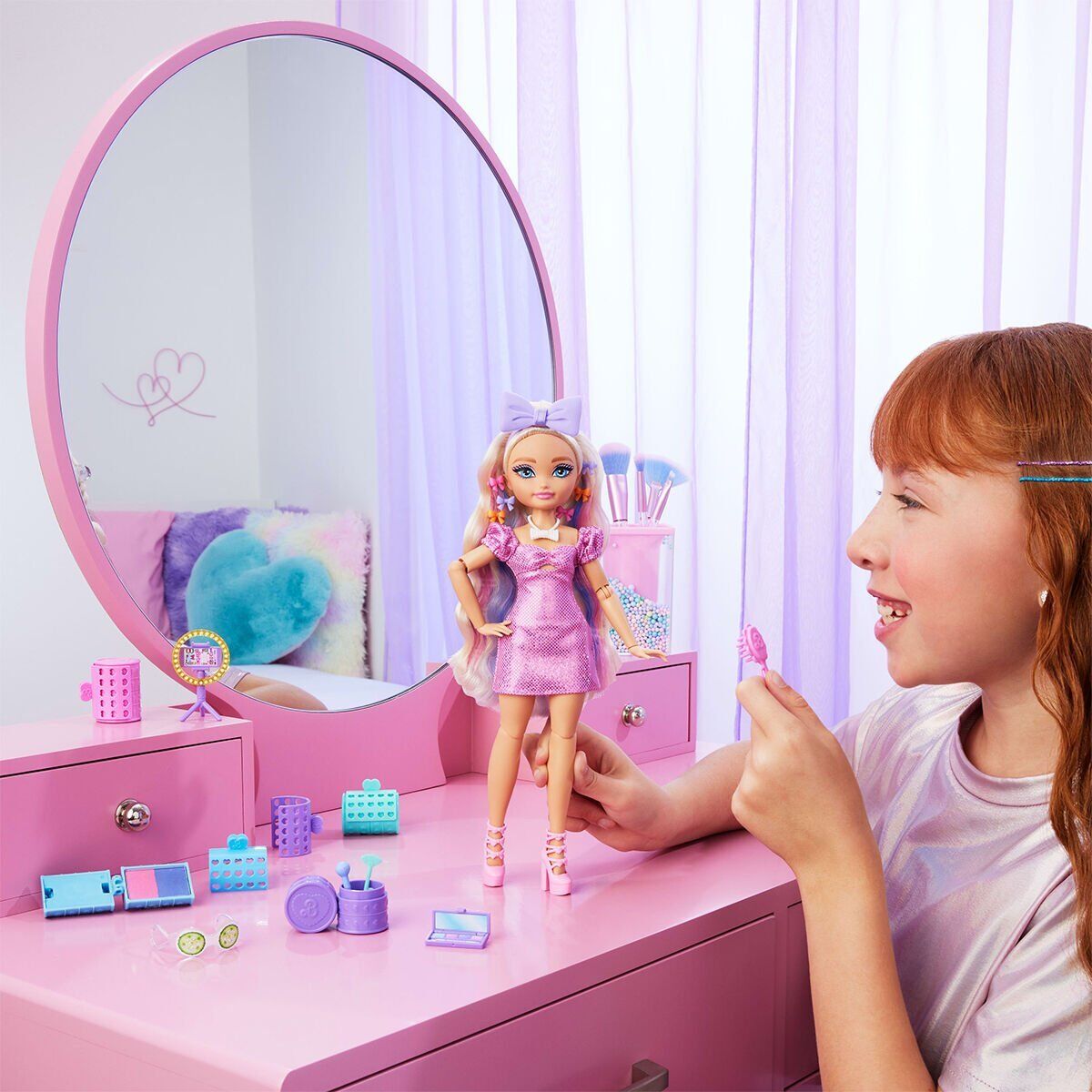 JGG38 Barbie Dream Besties Malibu ile Akşam Eğlencesine Hazırlanma