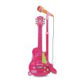 45872  Elektronik Gitar Ayaklı Mikrofon Müzik Seti Pembe -Sunman