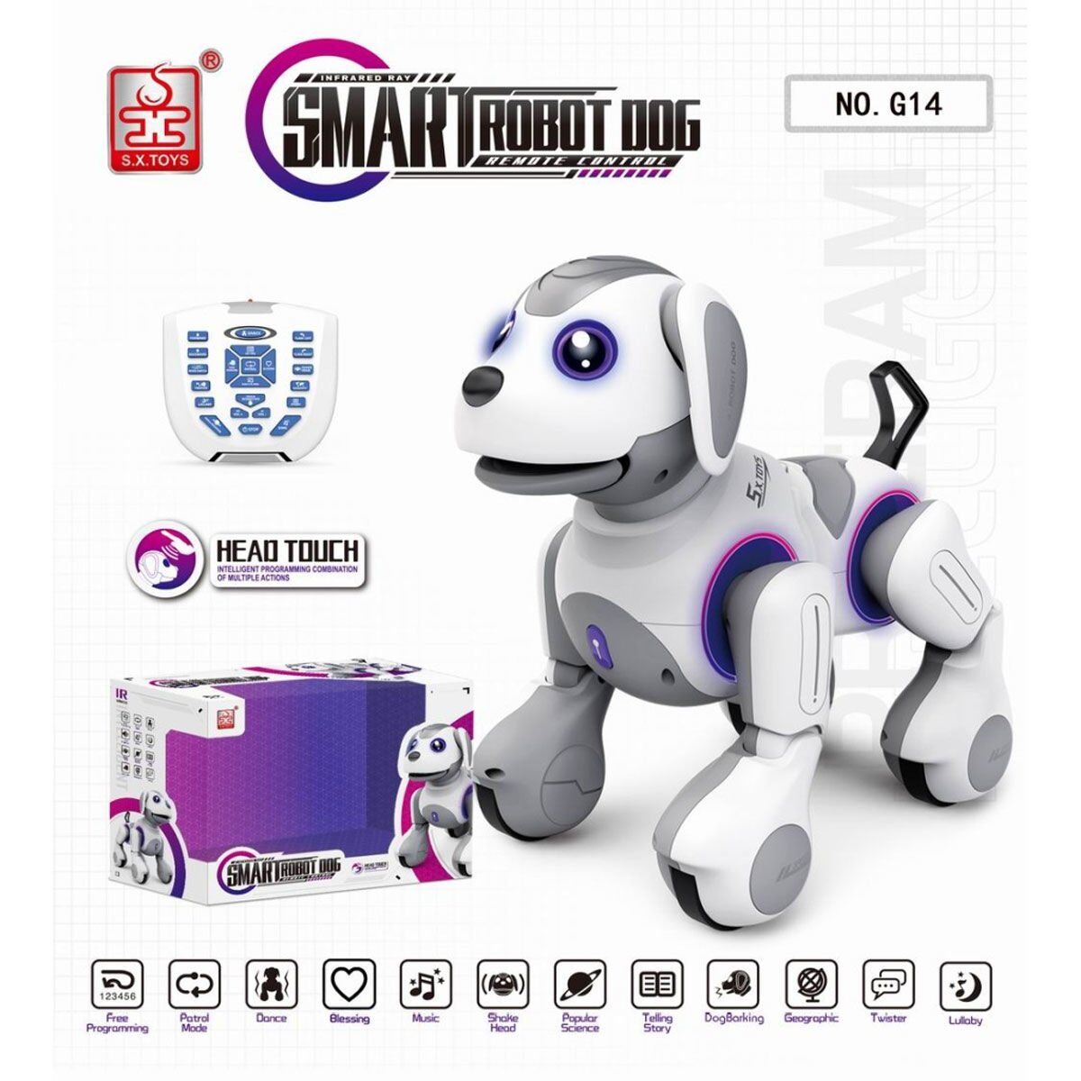 G14 Kumanlı Şarjlı Smart İnteraktif Akıllı Robot Köpek -Vardem Oyuncak
