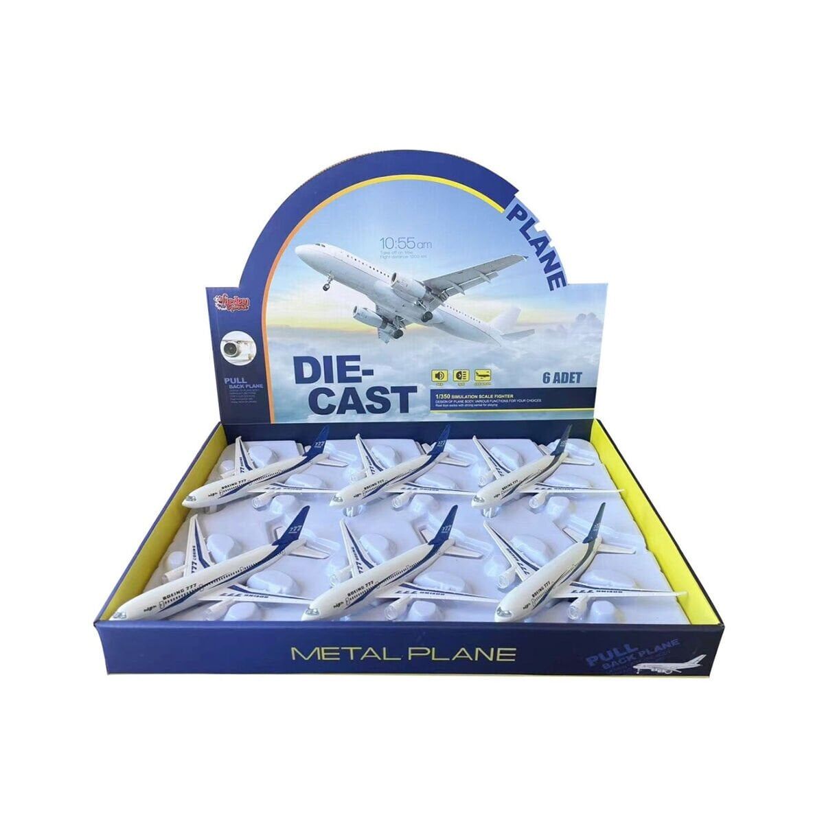 HW-180 2830 BLUE CB IŞIKLI SESLİ METAL YOLCU UÇAĞI