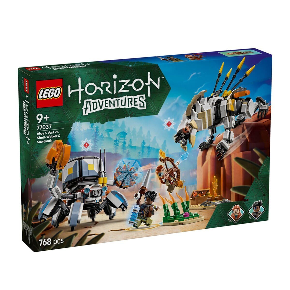 77037 Lego Horizon Adventures Aloy ve Varl,Metalkabuk ve Hızardiş 768parça +9yaş